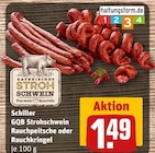 Aktuelles GQB Strohschwein Rauchpeitsche oder Rauchkringel Angebot bei REWE in München ab 1,49 €