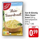Wein-Sauerkraut Angebote von Gut & Günstig bei EDEKA Offenbach für 0,59 €