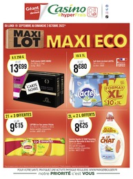 Catalogue Géant Casino à Aix-en-Provence, avec 19 pages Prospectus Géant Casino à Aix-en-Provence, "Maxi lot, maxi éco", 19 pages, 19/09/2022 - 02/10/2022