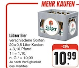 nah und gut Sehmatal-Neudorf - Bier Angebot im Prospekt Bier bei nah und gut im Sehmatal-Neudorf Prospekt für 10,99 €