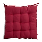 Coussin de chaise 40x40cm à nouettes rouge en promo chez Gifi Saint-Brieuc à 2,99 €