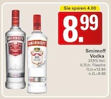 Vodka Angebote von Smirnoff bei WEZ Löhne für 8,99 €