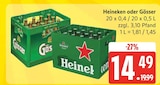 EDEKA Hammer - Heineken oder Gösser Angebot im Prospekt Heineken oder Gösser bei EDEKA im Hammer Prospekt für 14,49 €
