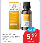 Vitamin D3 1000 von Nature Love für 5,99 € bei budni im Angebot Vitamin D3 1000 von Nature Love im aktuellen budni Prospekt
