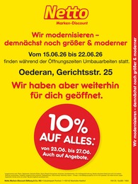 Aktueller Netto Marken-Discount Discounter Prospekt für Oederan 15.06.2026 - 20.06.2026 Netto Marken-Discount Prospekt für Oederan mit 2 Seiten