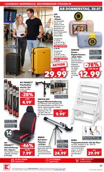 Trolley im Kaufland Prospekt "Hier bin ich richtig" mit 75 Seiten (Augsburg)