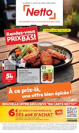 Promos Poulet dans le catalogue "Rendez-vous PRIX BAS !" de Netto Poulet en promo dans le catalogue Netto à la page 1