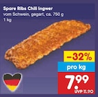 Spare Ribs Chili Ingwer Angebote bei Netto Marken-Discount Kiel für 7,99 €