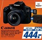 Aktuelles Spiegelreflexkamera EOS 2000D EF-S 18-55 IS II Value Up Kit inkl. Tasche SB130 und 16GB SD-Karte Angebot bei expert in Bottrop ab 444,00 €