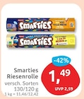 Riesenrolle von Smarties für 1,49 € bei budni im Angebot Riesenrolle von Smarties im aktuellen budni Prospekt