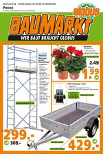 Globus-Baumarkt Prospekt für Peine mit 20 Seiten Globus-Baumarkt Prospekt für Peine: "WER BAUT BRAUCHT GLOBUS", 20 Seiten, 02.06.2020 - 06.06.2020