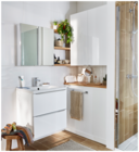 Meuble à suspendre l.60 cm blanc “idalie” en promo chez Brico Dépôt Meuble à suspendre l.60 cm blanc “idalie” dans le catalogue Brico Dépôt