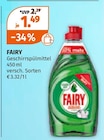 Geschirrspülmittel von FAIRY im aktuellen Müller Prospekt für 1,49 €