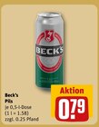 Pils Angebote von Beck's bei REWE Plauen für 0,79 €