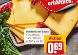 Holländischer Gouda im Angebot bei REWE in Bottrop Holländischer Gouda Angebote bei REWE Bottrop für 0,69 €