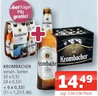 Krombacher bei Getränke Oase im Prospekt "" für 14,49 €