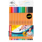 15 feutres d'écriture "Point 88" - STABILO en promo chez Carrefour Reims à 7,80 €
