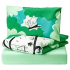 Babybett-Set 3-tlg. grün/türkis Angebote von GRÖNFINK bei IKEA Willich für 19,99 €