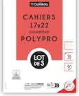 Lot de 3 cahiers 17x22 cm - Domédia en promo chez Intermarché Lot de 3 cahiers 17x22 cm - Domédia dans le catalogue Intermarché