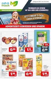 nah&frisch Prospekt der KW 49 "DER MARKT FÜR GUTES ESSEN UND TRINKEN" Aktueller nah&frisch Prospekt "DER MARKT FÜR GUTES ESSEN UND TRINKEN" Seite 1 von 9 Seiten