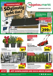 Hagebaumarkt Prospekt für Wallenhorst mit 16 Seiten Hagebaumarkt Prospekt für Wallenhorst: "Sonnenstrom tanken? SO günstig geht das!", 16 Seiten, 10.05.2025 - 17.05.2025