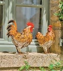 Coq ou poule en métal dans le catalogue Super U