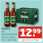 Alt Angebote von Diebels bei Getränke Oase Gladbeck für 12,99 €