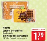 Gefüllte Eier-Waffeln Haselnuss Angebote von Aldente bei famila Nordost Falkensee für 1,79 €