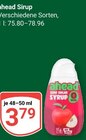 Sirup im Angebot bei GLOBUS in Castrop-Rauxel Sirup Angebote von ahead bei GLOBUS Castrop-Rauxel für 3,79 €