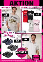 Herren T-Shirt im Woolworth Prospekt Herren T-Shirt im Woolworth Prospekt Aktuelle Angebote auf S. 39