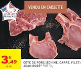Promo Côte de porc (échine, carré, filet) à 3,49 € dans le catalogue Intermarché Contact à Verfeil