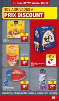 Promotion Bière blonde dans le prospectus Aldi, valable du 02/12/2025 au 08/12/2025 Promo Bière blonde dans le catalogue Aldi du moment à la page 15