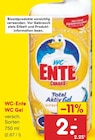 WC Gel im Angebot bei Netto Marken-Discount in Wiesbaden WC Gel Angebote von WC-Ente bei Netto Marken-Discount Wiesbaden für 2,00 €