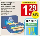 Butter im Angebot bei WEZ in Bad Oeynhausen Butter Angebote von Weihenstephan bei WEZ Bad Oeynhausen für 1,11 €