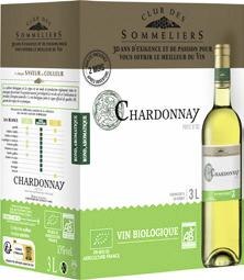 IGP Pays D’ Oc Chardonnay blanc Bio CLUB DES SOMMELIERS