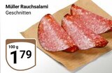 Rauchsalami von Müller für 1,79 € bei GLOBUS im Angebot Rauchsalami von Müller im aktuellen GLOBUS Prospekt