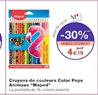 Crayons de couleurs Color Peps Animaux - Maped dans le catalogue Monoprix