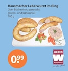 Hausmacher Leberwurst im Ring von Weber Wurstwaren im aktuellen V-Markt Prospekt für 0,99 €