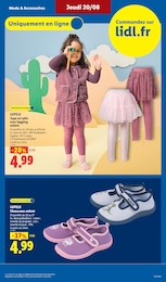 Prix et réduction Legging dans le prospectus Lidl en cours Offre Legging dans le catalogue Lidl du moment à la page 31