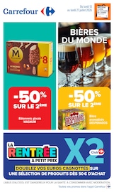 Promotion Bière dans le prospectus Carrefour, valable du 13/07/2026 au 27/07/2026 Promo Bière dans le catalogue Carrefour du moment à la page 1