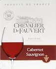 Pays d’Oc Cabernet Sauvignon IGP - CHEVALIER De FAUVERT en promo chez Lidl Redon à 3,99 €