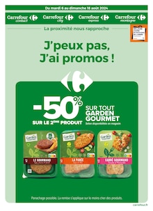 Prospectus Carrefour Proximité de la semaine "J'peux pas, J'ai promos !" avec 1 pages, valide du 06/08/2024 au 18/08/2024 pour Ychoux et alentours