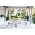 Nappe extensible blanche pour table cocktail D80 dans le catalogue Carrefour