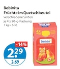 Früchte im Quetschbeutel von Bebivita im aktuellen V-Markt Prospekt für 2,29 €