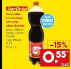 Cola oder Limonaden mit oder ohne Zucker Angebote bei Netto Marken-Discount Witten für 0,55 €