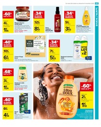 Prix et réduction Shampooing dans le prospectus Carrefour Market en cours Offre Shampooing dans le catalogue Carrefour Market du moment à la page 65