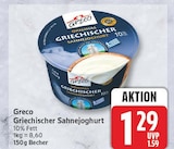Griechischer Sahnejoghurt von Greco für 1,29 € bei EDEKA im Angebot Griechischer Sahnejoghurt von Greco im aktuellen EDEKA Prospekt