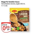 Für Genießer Sauce Angebote von Maggi bei GLOBUS Hoyerswerda für 0,89 €