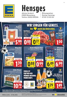 EDEKA Wassenberg Prospekt der aktuellen Woche, gültig von 22.06.2026 bis 27.06.2026 Aktueller EDEKA Wassenberg Prospekt "Aktuelle Angebote" mit 24 Seiten
