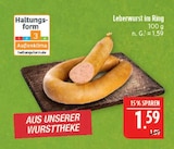 Leberwurst im Ring im Angebot bei Marktkauf in Erlangen Leberwurst im Ring Angebote bei Marktkauf Erlangen für 1,59 €